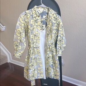Floral Yellow Women's Jacket